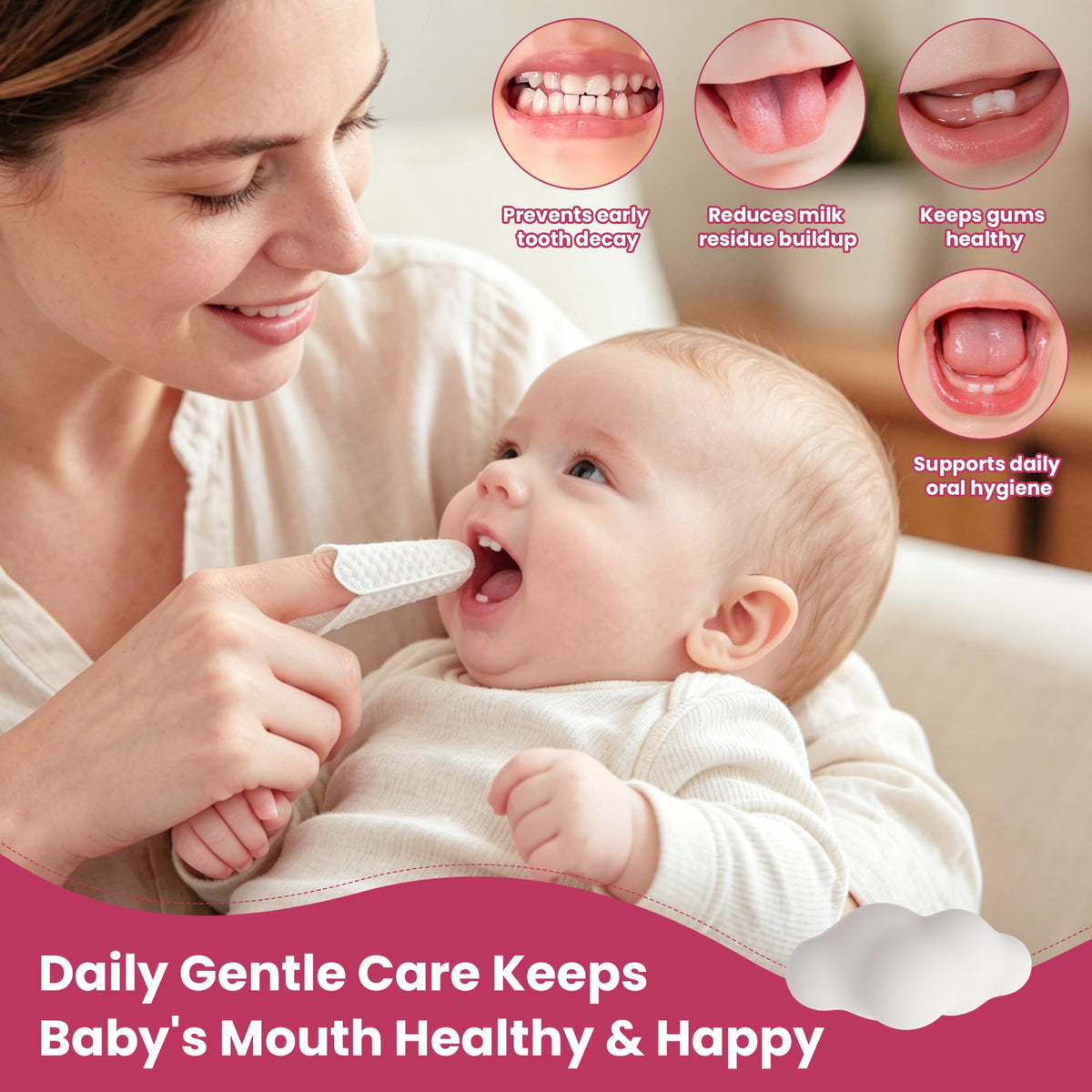 SOFYFINE Baby Tongue Cleaner for Infants, Cleaning Newborn’s Mouth and Gums