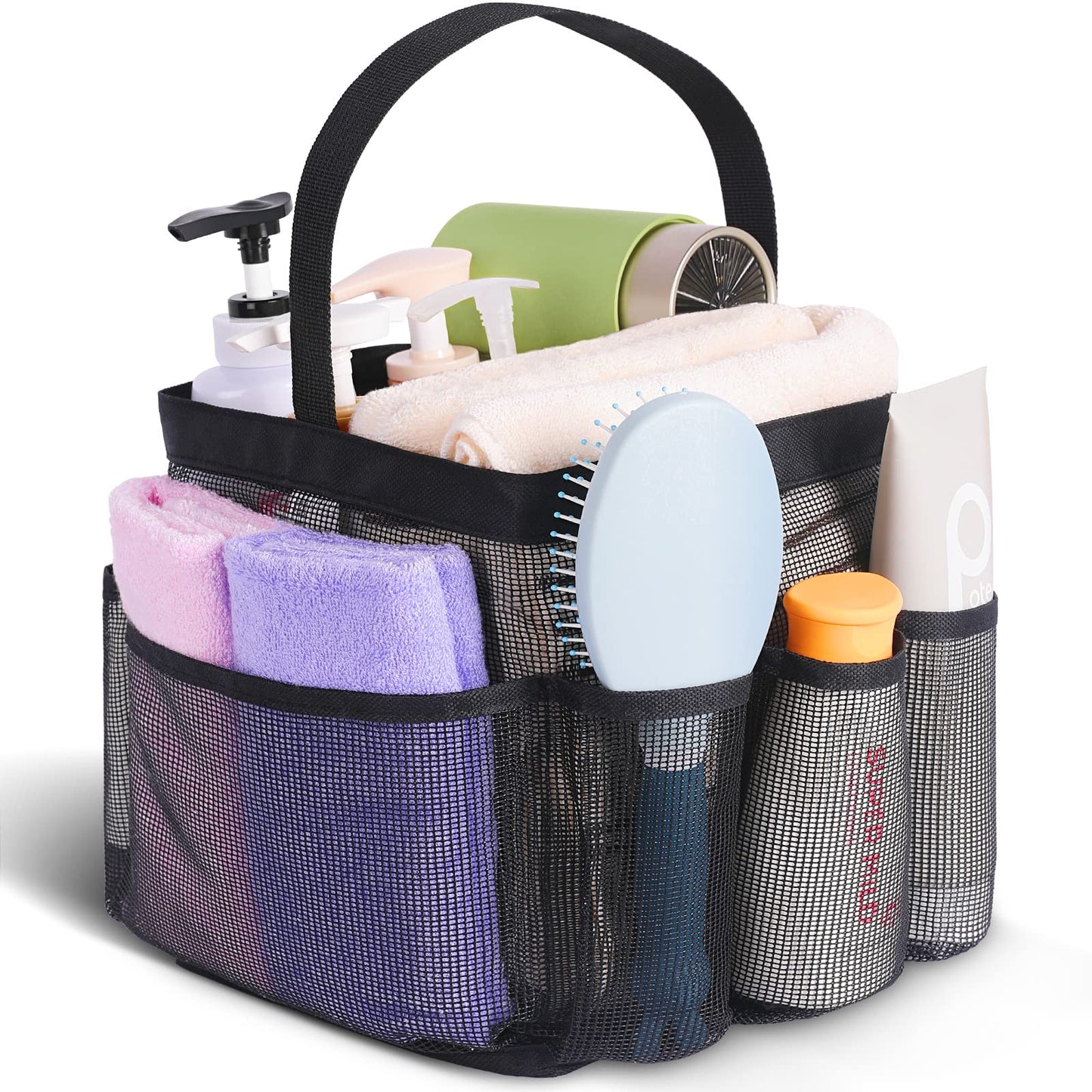 EUDELE Mesh Shower Caddy Portable for College Dorm Room Essentials, Shower Caddy Dorm with 9-Pocket Large Capacity for Beach, Swimming, Gym, Camping, Travel essentials