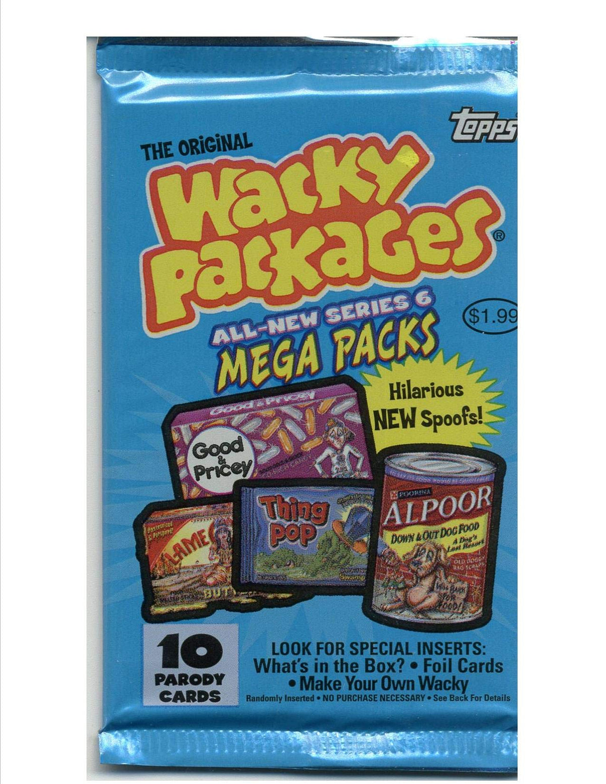 2007 Wacky Packages Stickers Series 6 Mega Packs Pack