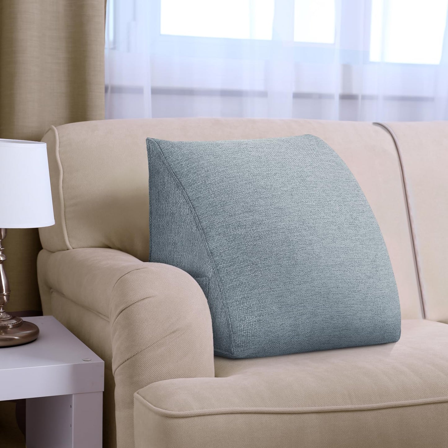 LELEFIDO Wedge Pillow Headboard Reading Pillow for Bed and Sofa