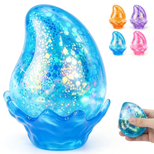 Water Drop Squishy Fidget Toys, Slow Rise Squishy Stress Balls Relief Toy, Squeeze Squishies Toys for Anxiety Relief, Sensory Squeeze Ball for Kids Adults, Office Classroom Party Favors