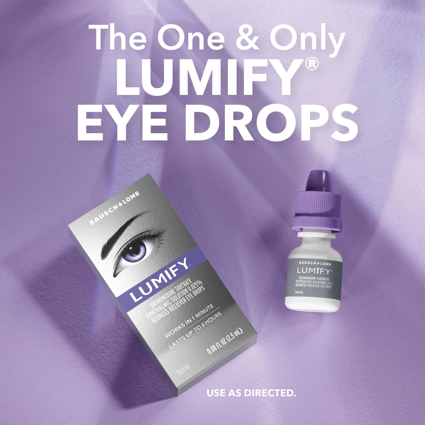 Lumify Redness Relief Eye Drops, Whiter & Brighter Looking Eyes, 0.17 oz