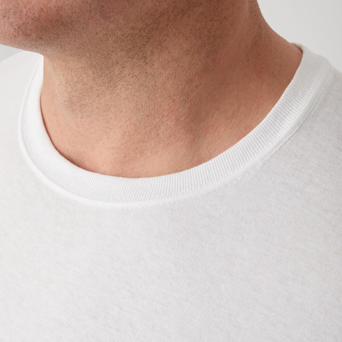 Hanes Mens Cotton, Moisture-wicking Crew Tee Undershirts, Multi-packs, White - 6 Pack, Large US