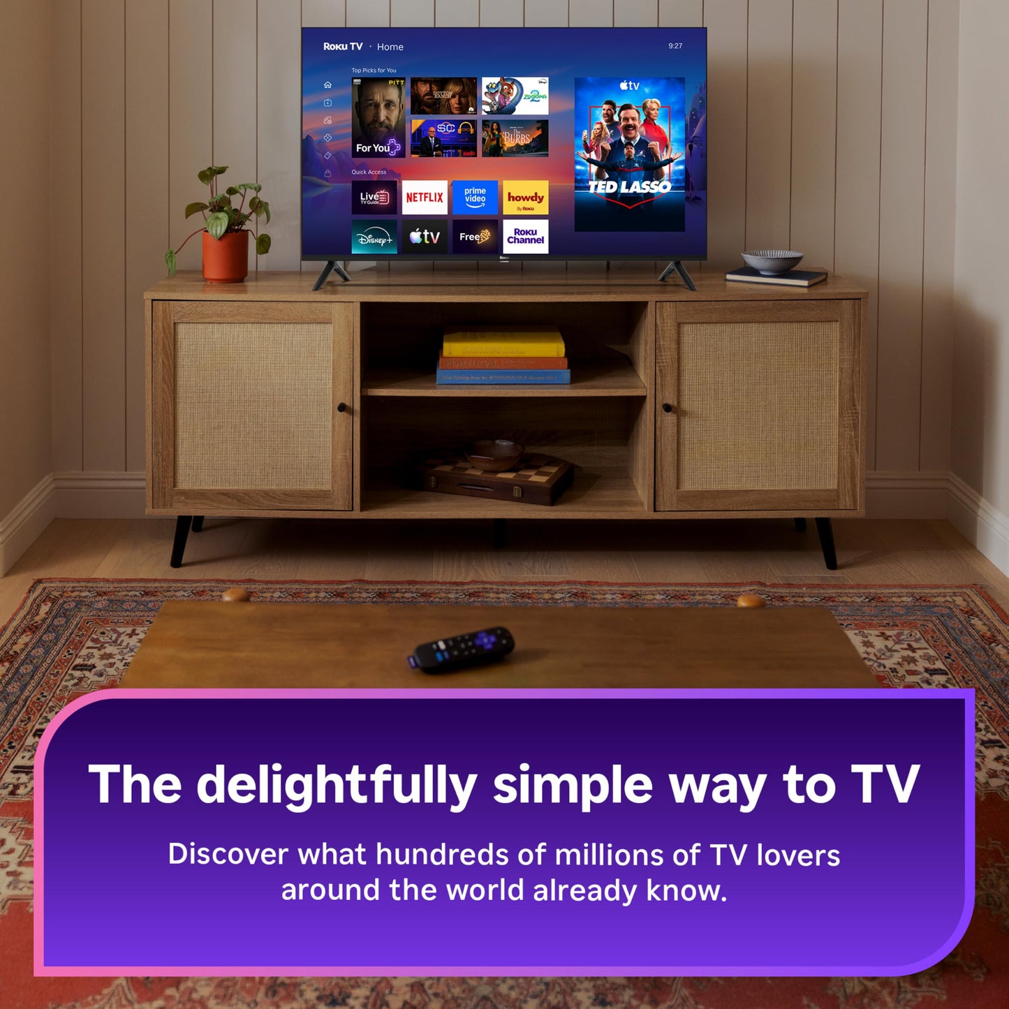 Roku 55-Inch Select Series Smart TV 2026-4K QLED TV - Roku TV