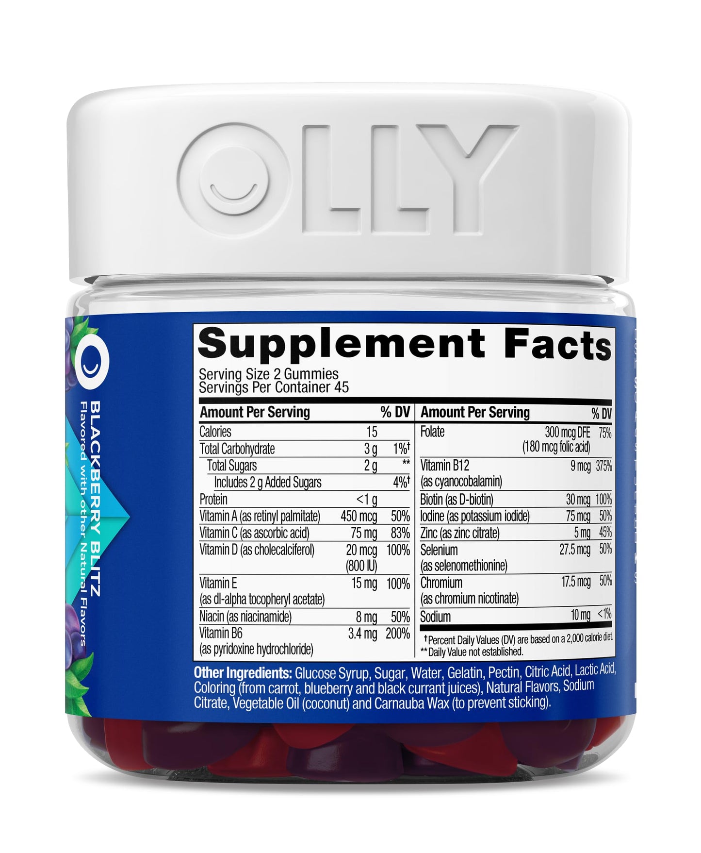 OLLY Men's Multivitamin Gummy, Supports Overall Wellness,* - 90 Count