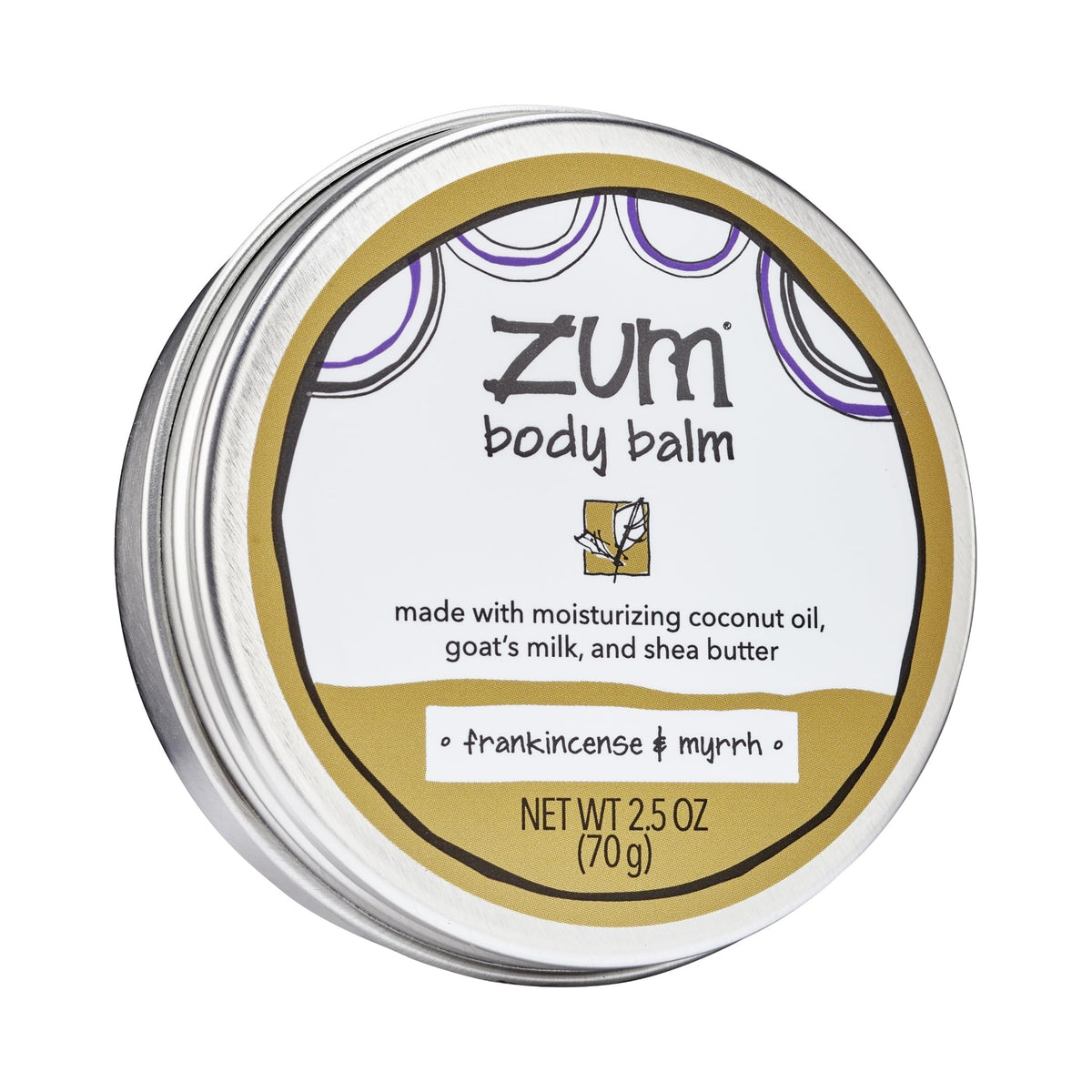 Zum Body Balm Moisturizer - Frankincense & Myrrh, 2.5 oz