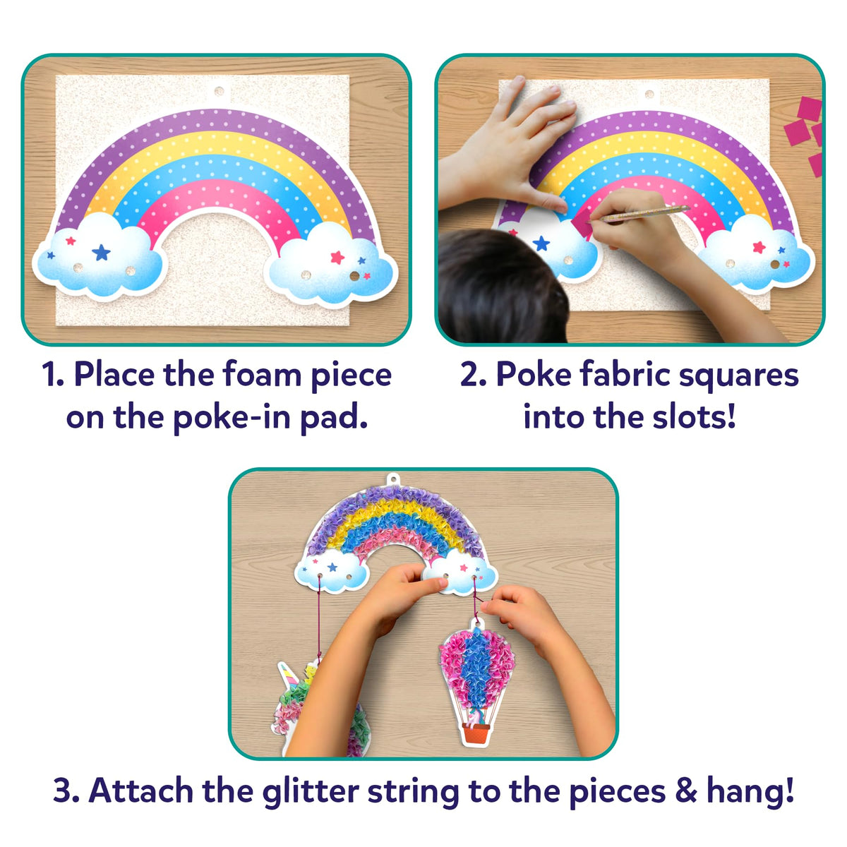 Skillmatics Poke-in Art – Magical Unicorns, Wood Craft Kit, Gift for Kids