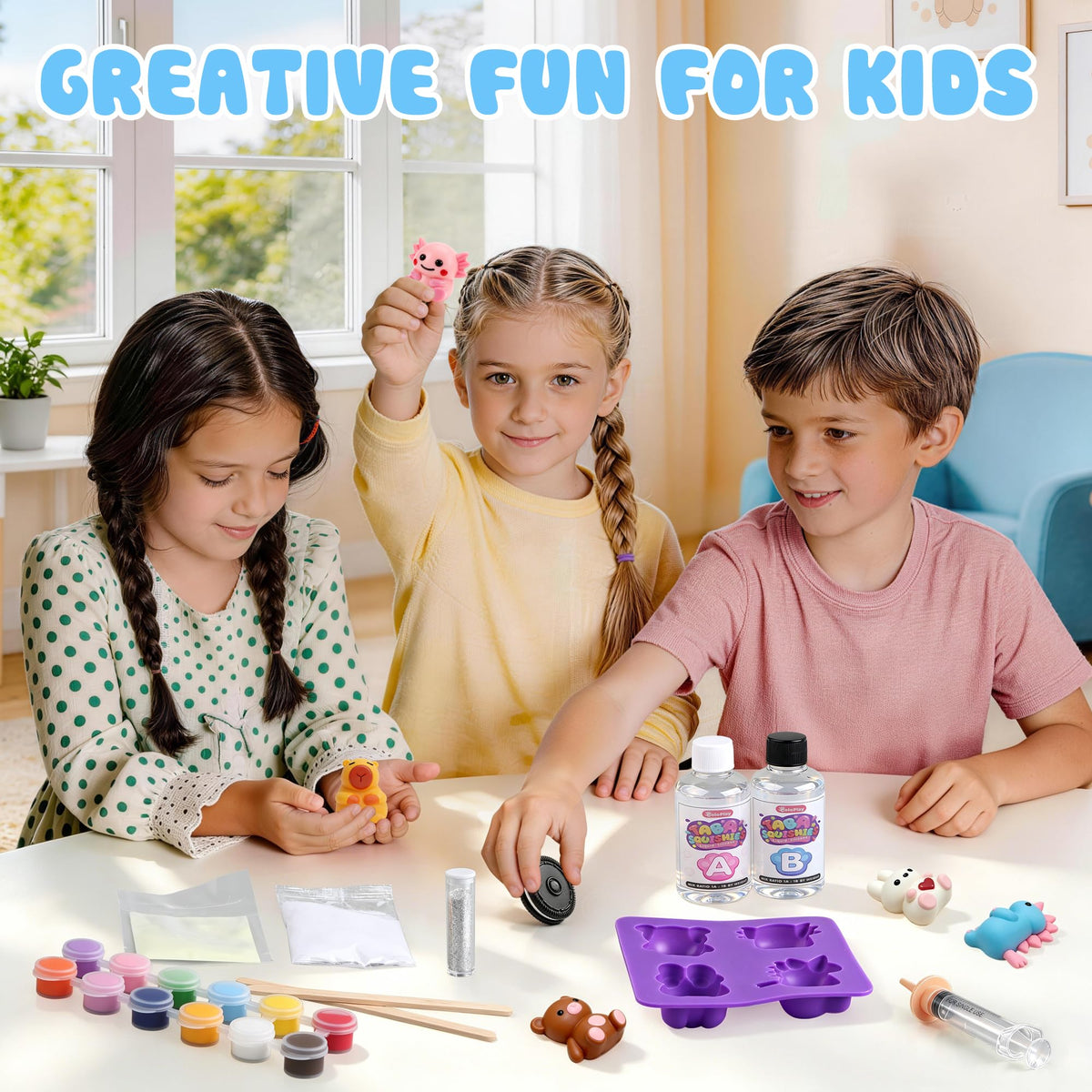Make Your Own Taba Squishy Kit - DIY Squishy Making Kit with 8 Molds