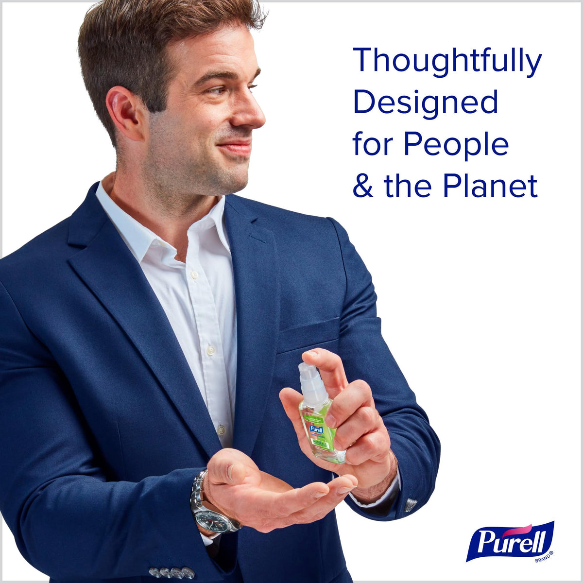 Purell Naturals Hand Sanitizer Travel Pump Bottle, 6ct x 2fl oz, 9623-04-EC