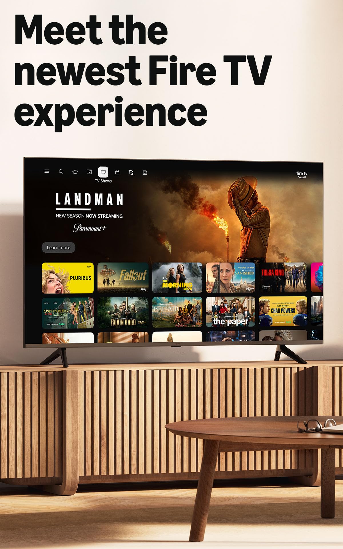 Amazon Fire TV Stick HD (newest model), free & live TV, Alexa Voice Remote, powered by the TV, effortless setup, find shows faster with Alexa+