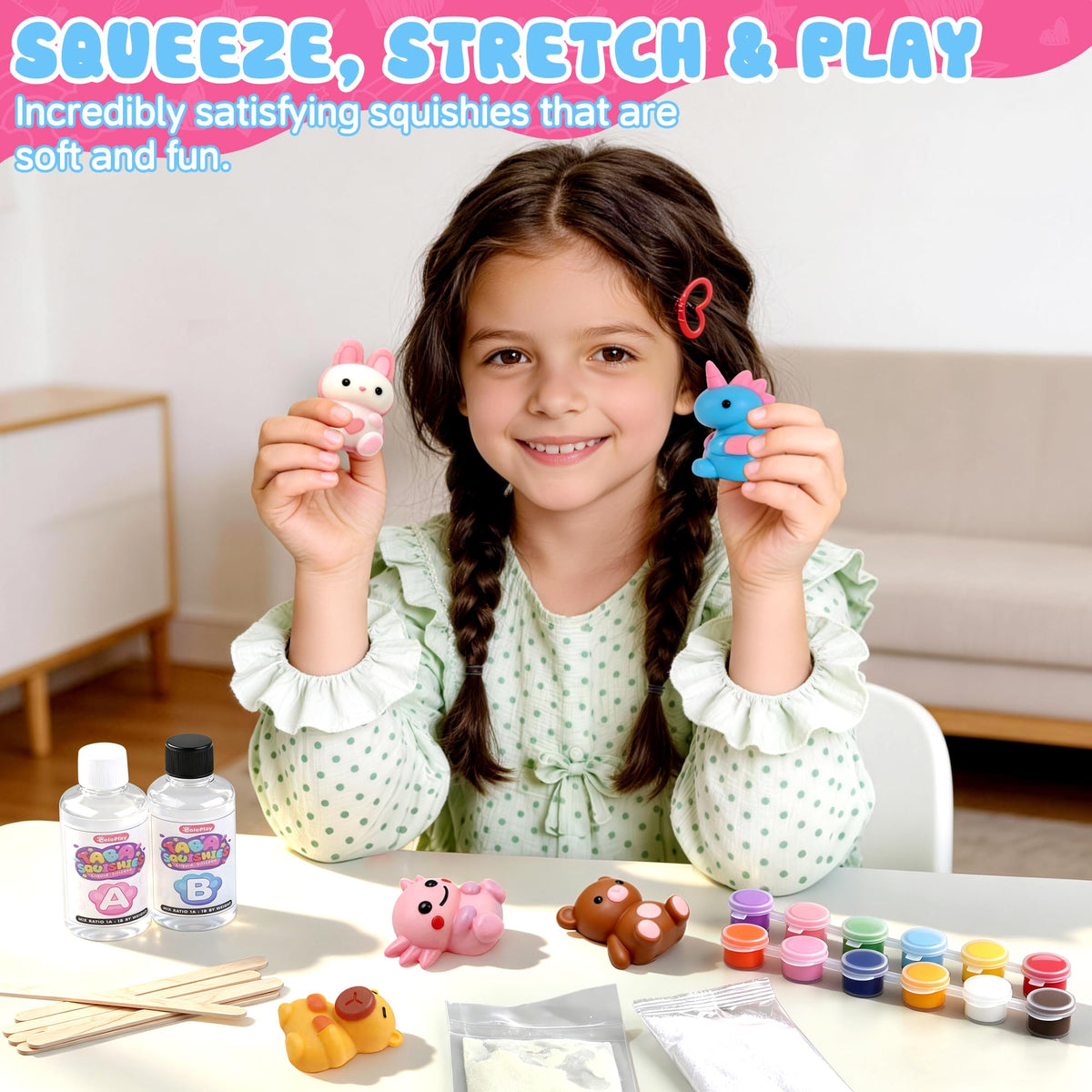 Make Your Own Taba Squishy Kit - DIY Squishy Making Kit with 8 Molds