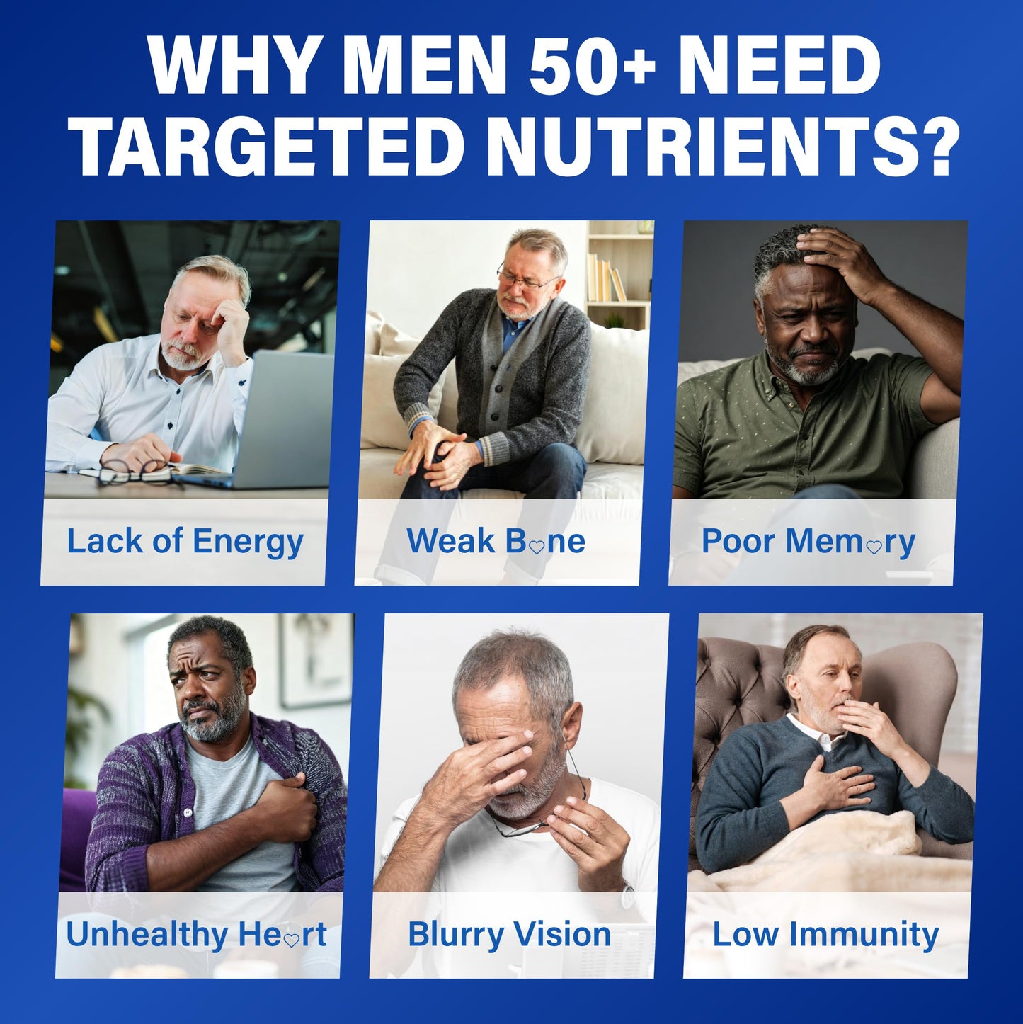 Multivitamin Gummies for Men 50+ - Sugar Free Methylated Multivitamin Gummy