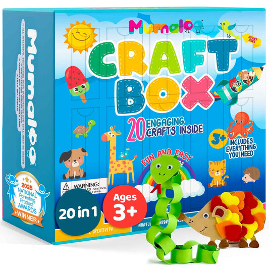 Mumaloo Kids Craft Kit – 20 No-Mess Art Projects Ages 4–8