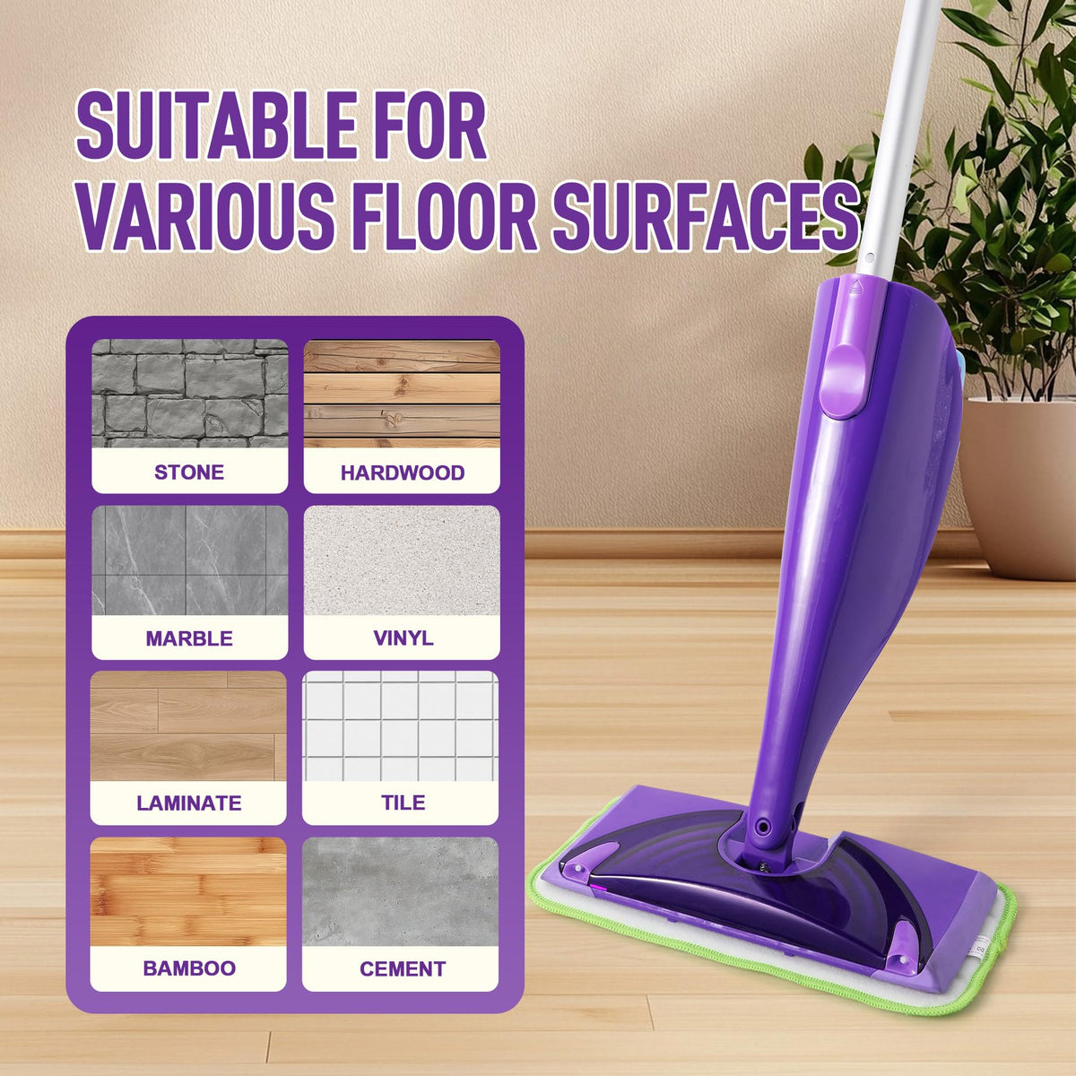 Reusable Mop Pads for Swiffer WetJet, 6 Pack