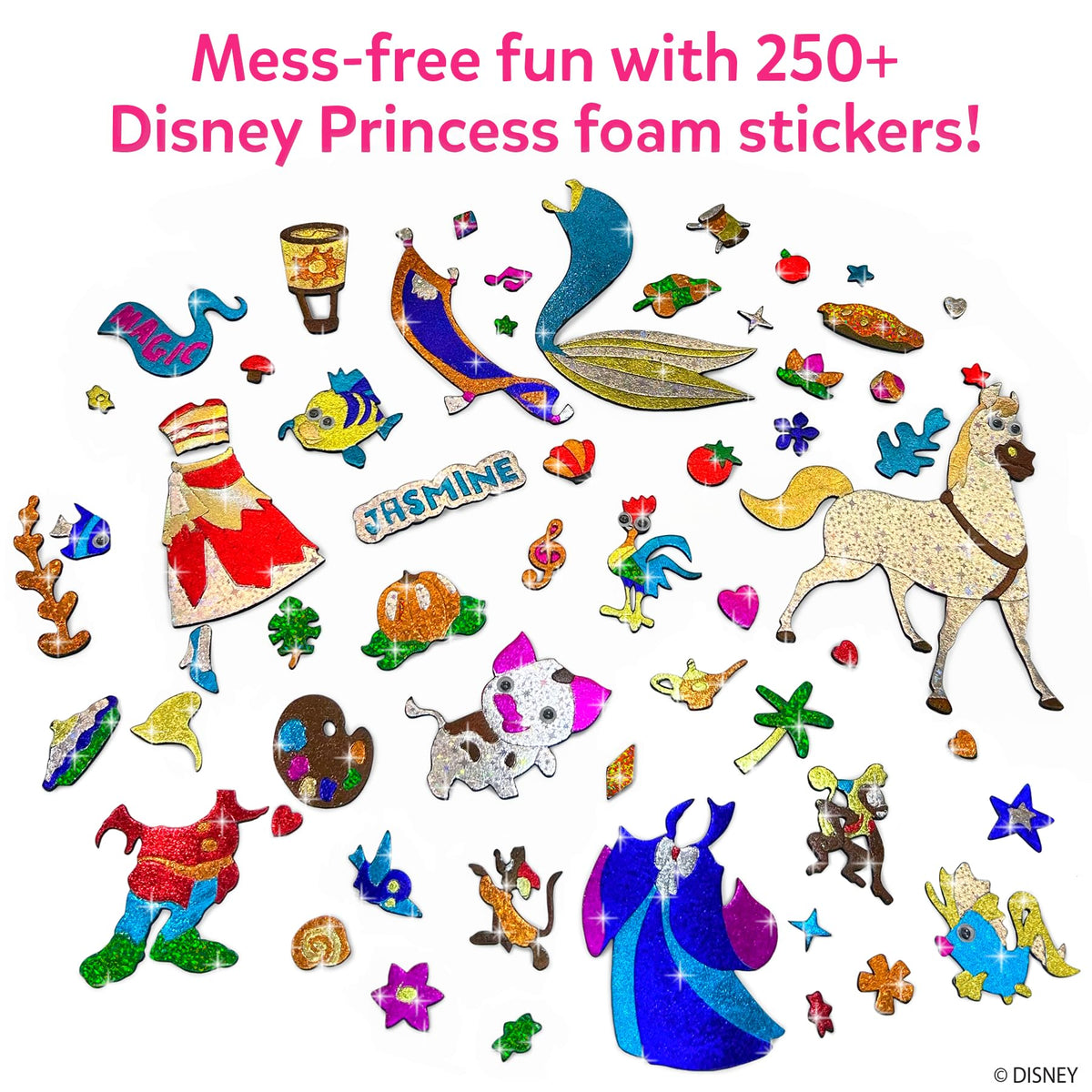 Skillmatics Foil Fun Disney Princess, Foil Art & Craft Kit, Gift for Kids