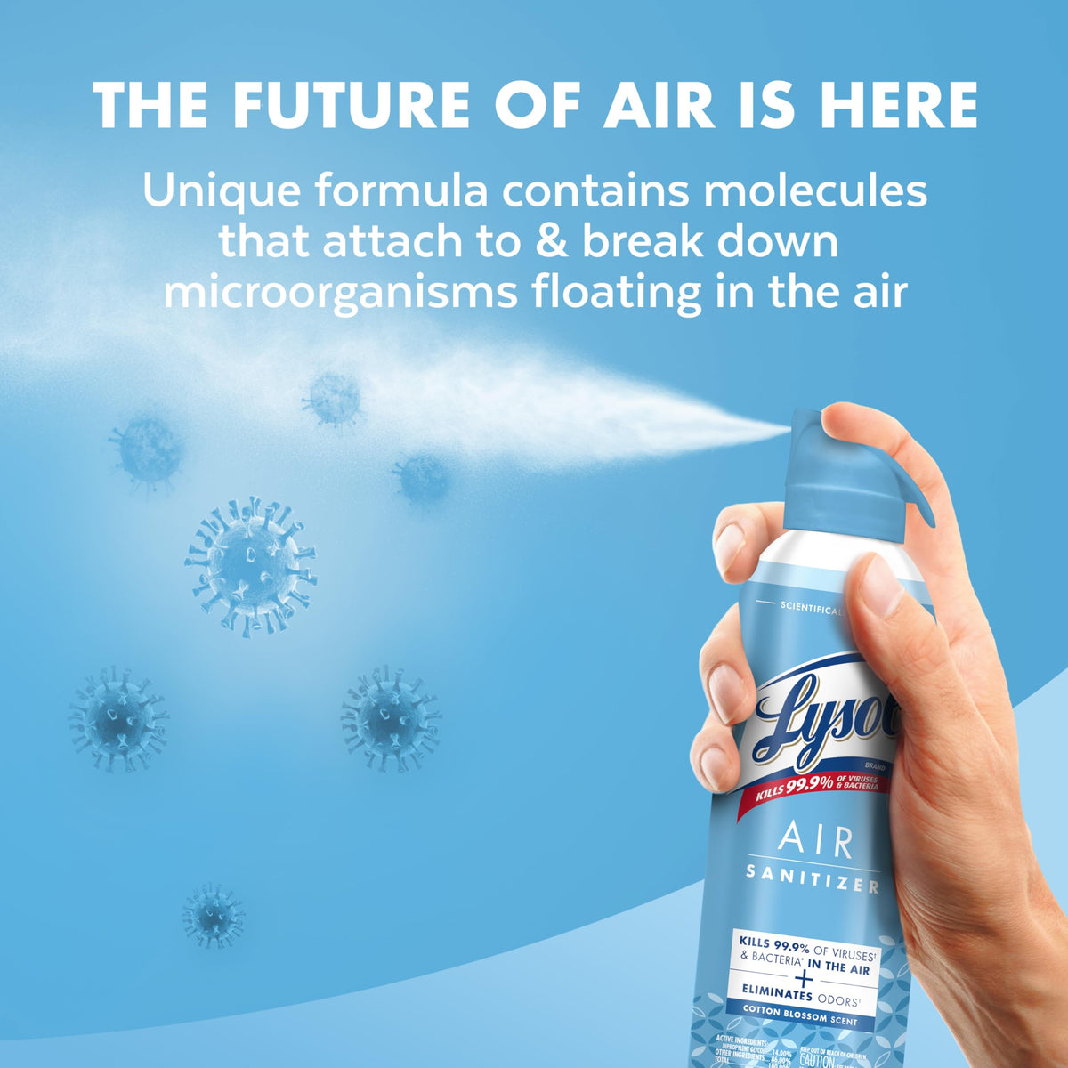 Lysol Air Sanitizer Spray, Air Freshener Alternative, Multi-Fragrance 3-Pk