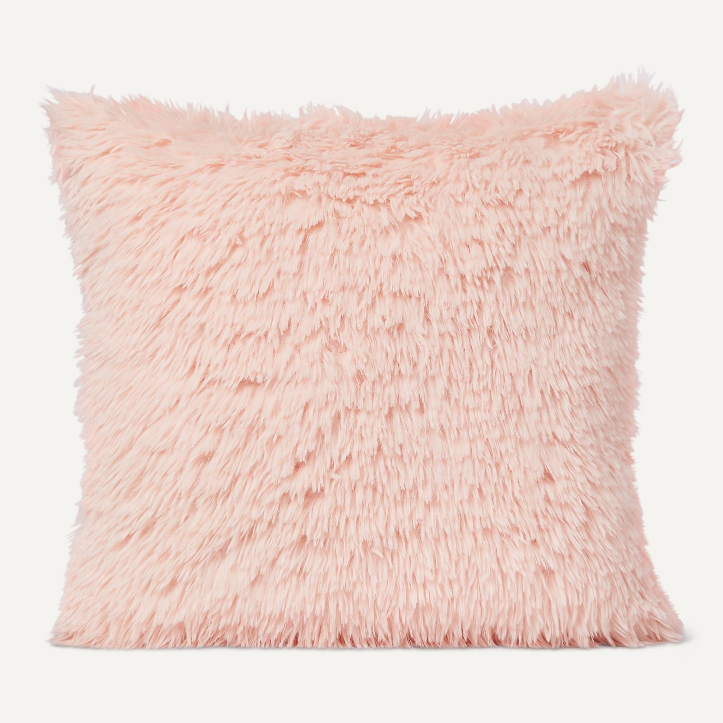 Amazon Basics Kids Plush Square Pillow, Soft Pink Room Décor, Ideal for Decor, Play, or Nap Time