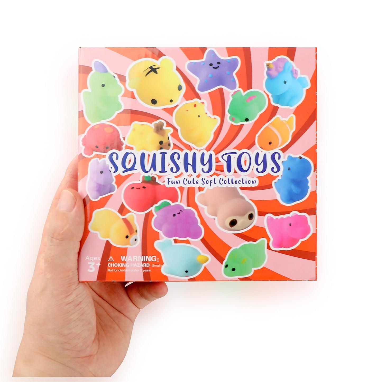 nobasco Squishies, 32 Pack Mochi Squishy Toys - Kawaii Cat Squishys Slow Rising Animals - Party Favors, Goodie Bag, Birthday Gifts, Mini Squishies Stress Reliever Toy