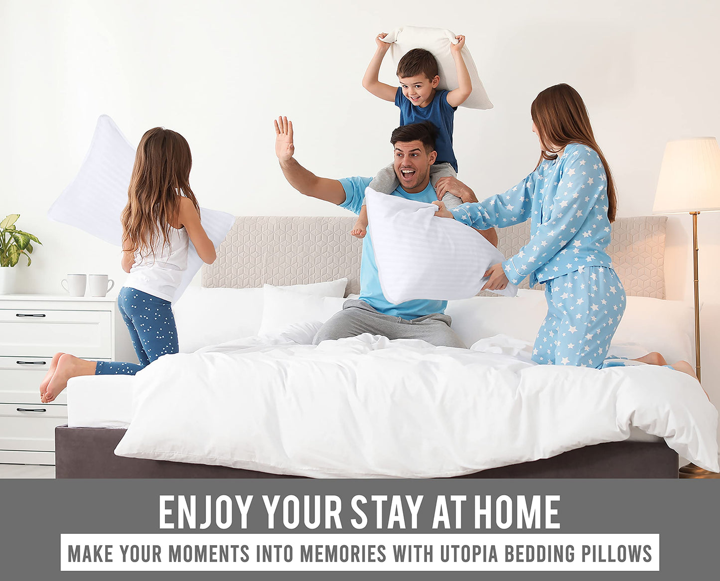 Utopia Bedding Bed Pillows for Sleeping, Pillows Standard Size Set of 2