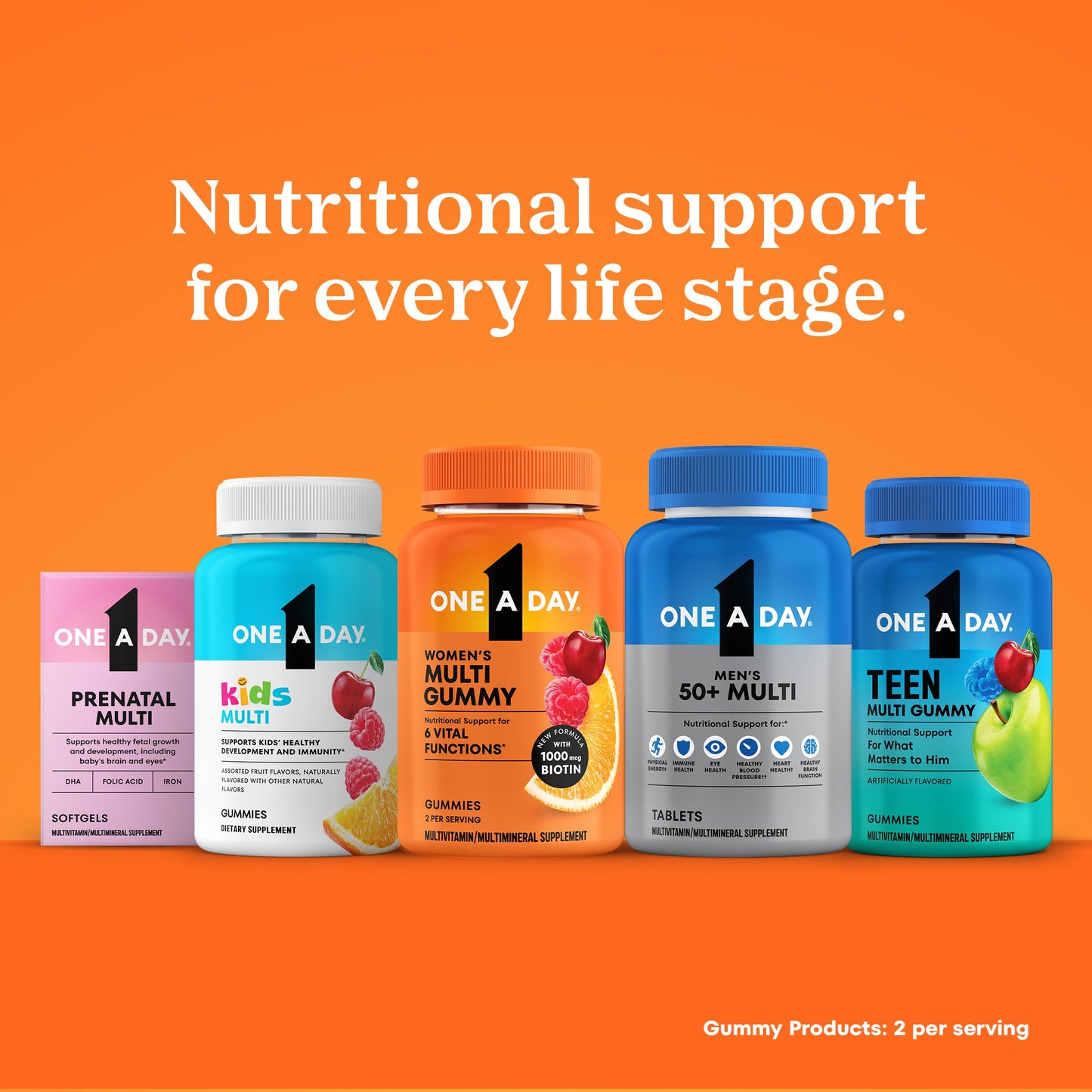 One A Day Multivitamin for Men - Daily Mens Multivitamins with Vitamin D, Zinc, Folic Acid, and B Vitamins, Physical Energy Support, 200 Count