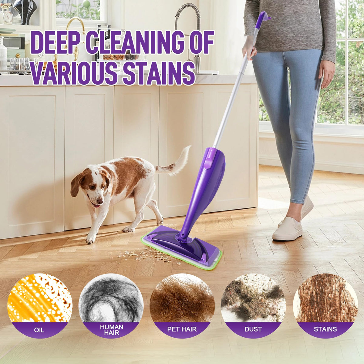 Reusable Mop Pads for Swiffer WetJet, 6 Pack