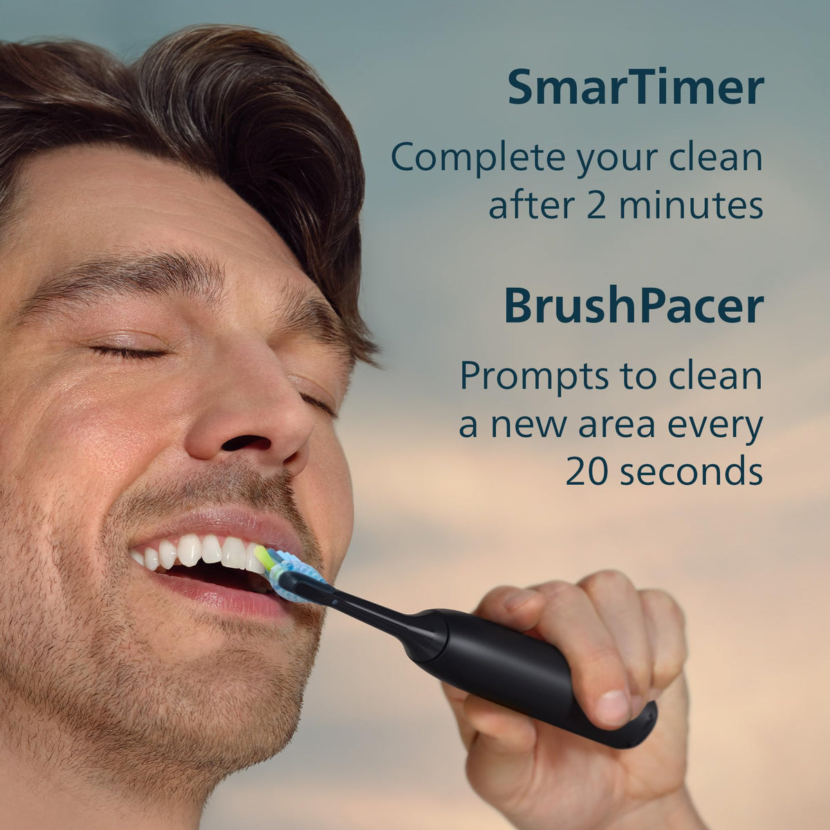 Philips Sonicare 5950 Rechargeable Electric Toothbrush, 2 Brush Head, Black