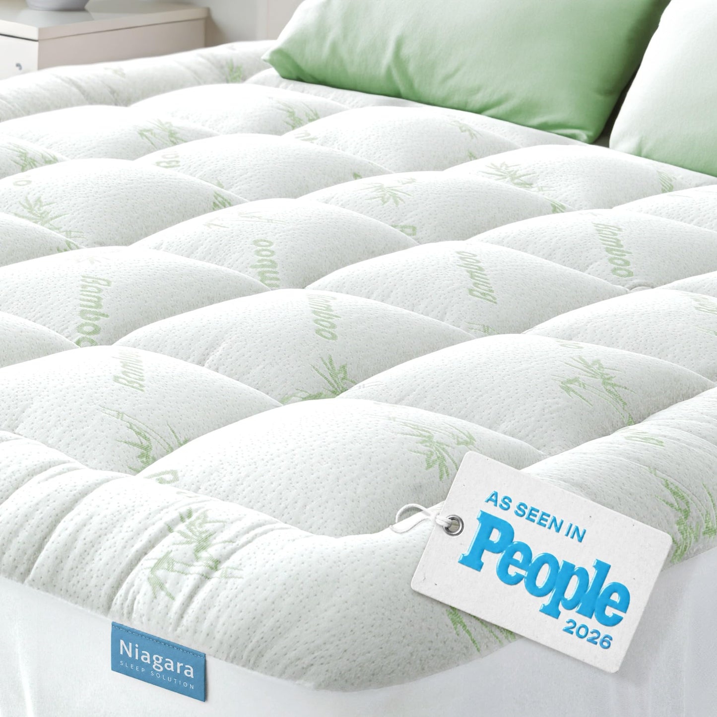 Niagara Sleep Solution Full Ultra Soft Mattress Topper — Back Pain Relief