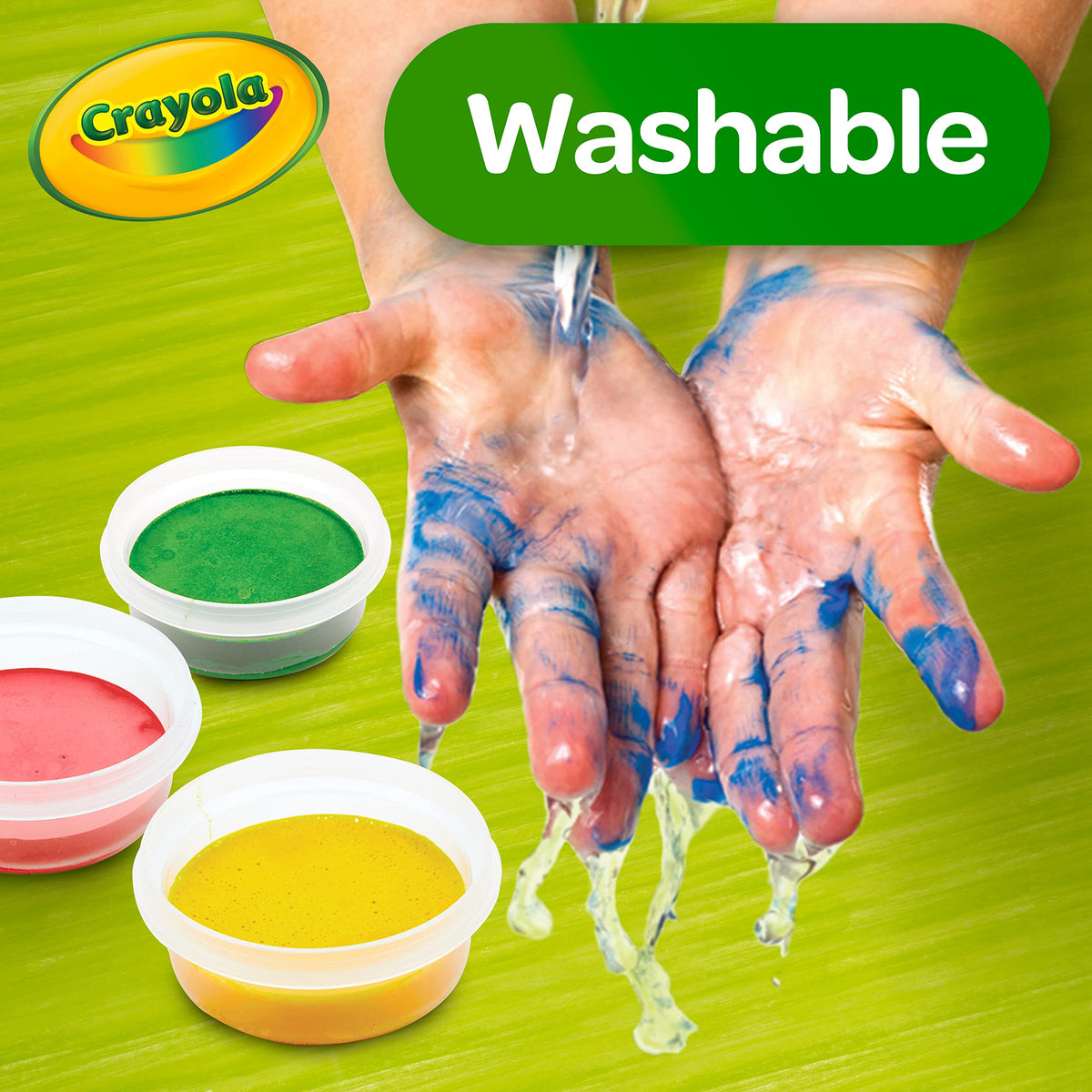 Crayola Spill Proof Paint Set (8ct), Washable Toddler Paint Kit