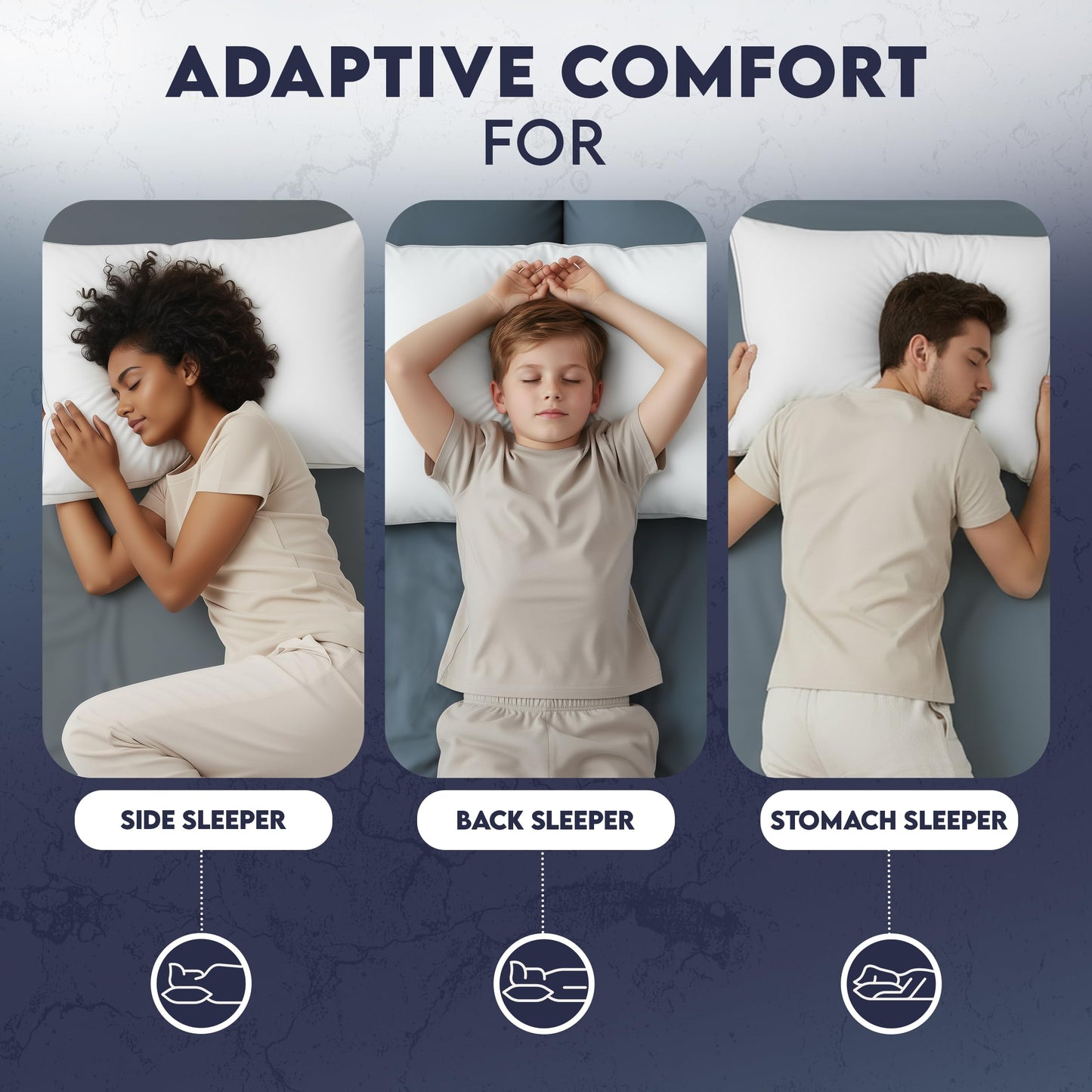 Utopia Bedding Gusset Bed Pillow, Hotel Pillows Queen Size Set of 2, White