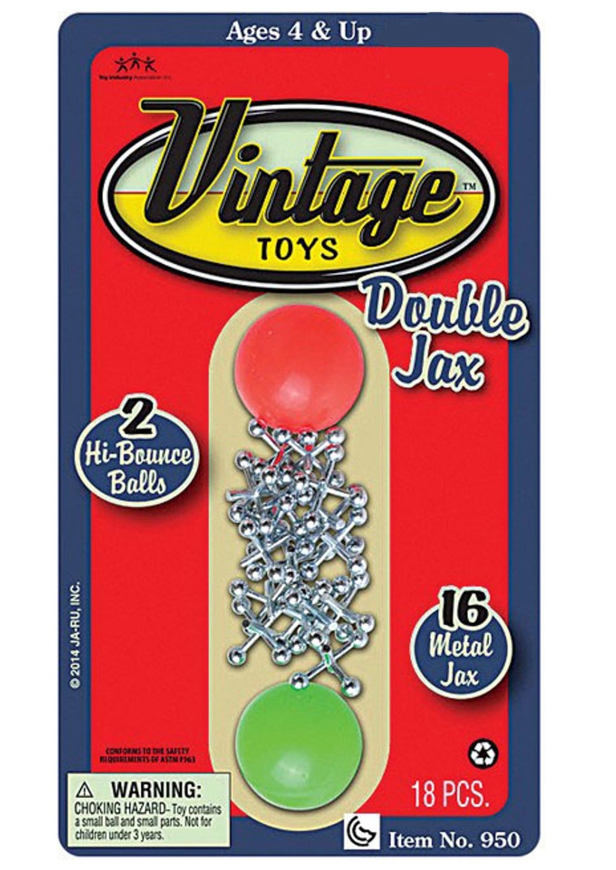 JA-RU Vintage Metal Jacks Game Set (1 Pk) 950-1B
