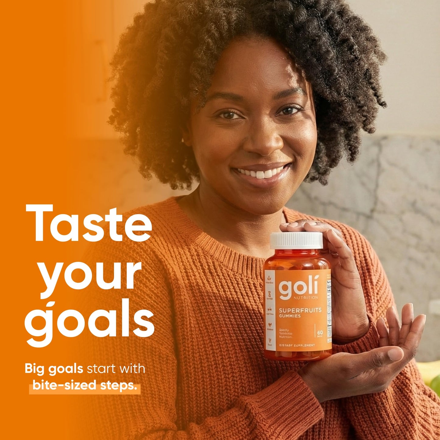 Goli Superfruits Beauty Gummies with Bamboo Silica - Vitamins A, C, E, Zinc - Collagen Support with Superfruit Blend - Vegan, Non-GMO, Gluten-Free