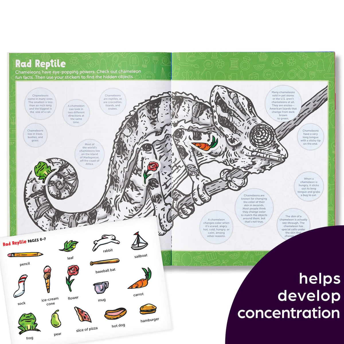 Highlights Hidden Pictures Sticker Challenge Sticker Book Set for Kids Ages 6 and Up, 4-Pack, 64 Pages of Seek and Find Activities, Double as Coloring Books, 440+ Stickers