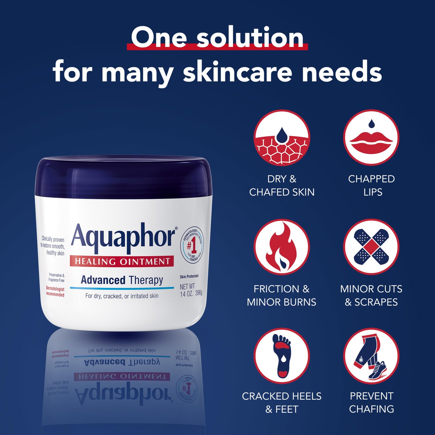 Aquaphor Advanced Therapy Healing Ointment Skin Protectant, 14 OZ