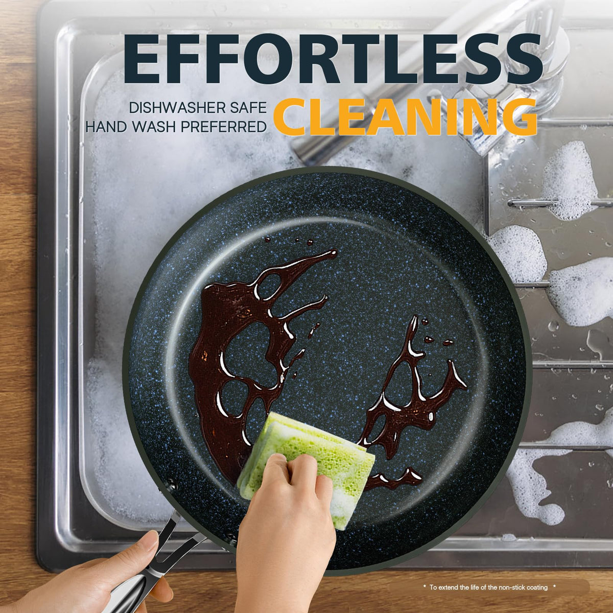 Nuwave 3-Piece 8”, 10”, 12” Forged Lightweight Frying Pan Set