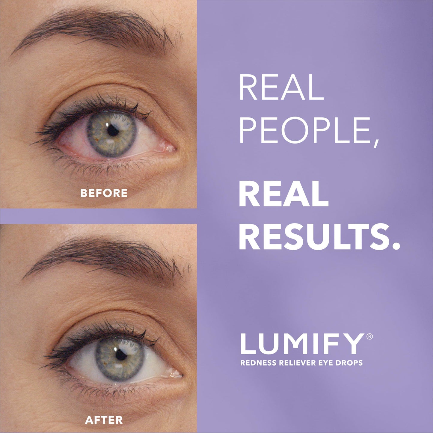 Lumify Redness Relief Eye Drops, Whiter & Brighter Looking Eyes, 0.17 oz
