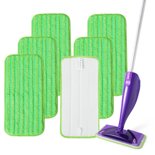 Reusable Mop Pads for Swiffer WetJet, 6 Pack