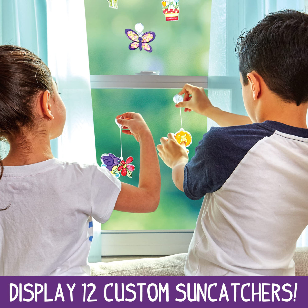 Made By Me Create Your Own Window Art Kit, Suncatchers, Makes 20+ Projects