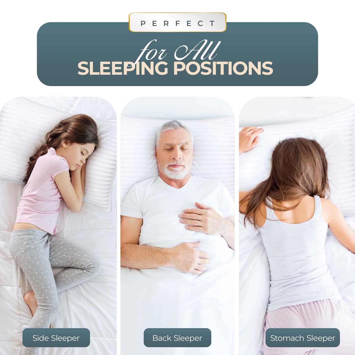 Utopia Bedding Bed Pillows for Sleeping, Pillows Standard Size Set of 2