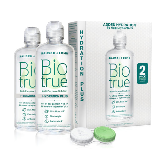 Biotrue Hydration Plus Multi-Purpose Contact Lens Solution, 10 oz 2 Pack