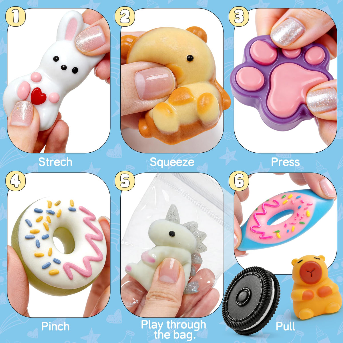 Make Your Own Taba Squishy Kit - DIY Squishy Making Kit with 8 Molds