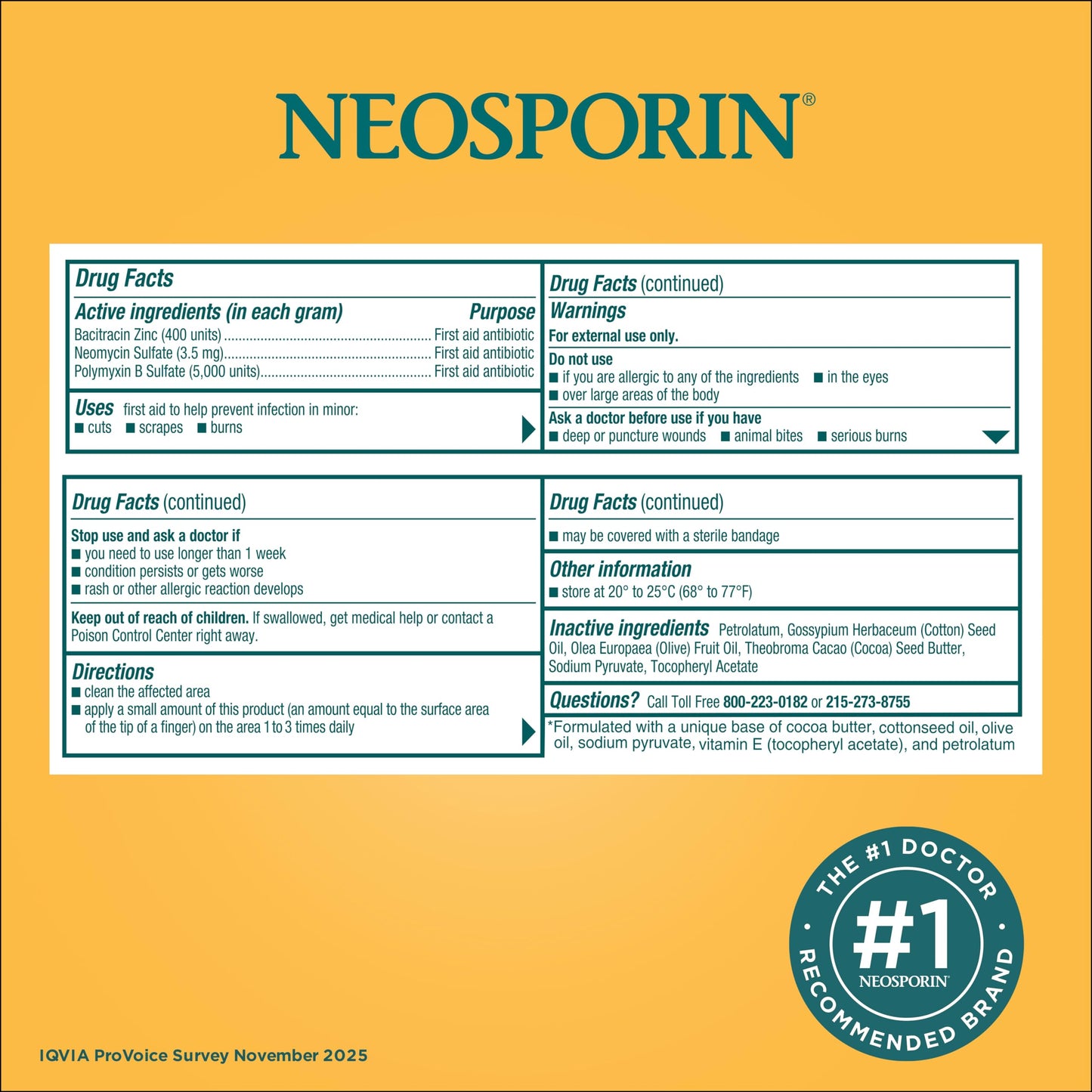 Neosporin Original Triple Antibiotic Ointment, 1 oz