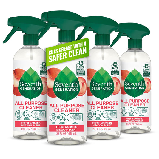 Seventh Generation All Purpose Cleaner, Morning Meadow, 23 oz, Pack of 4