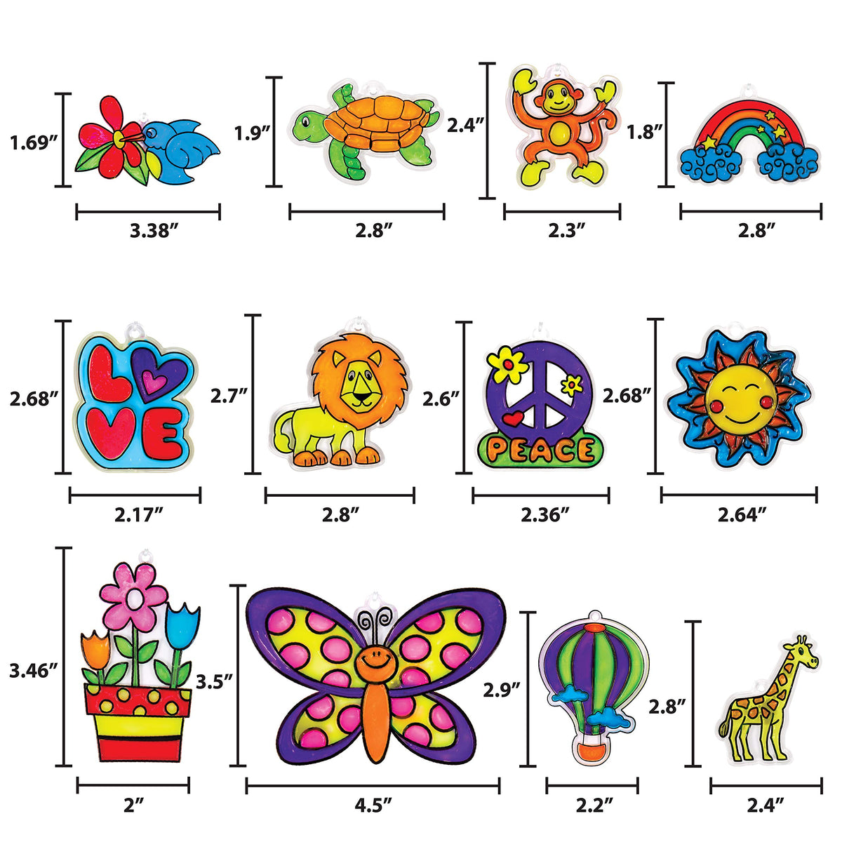 Made By Me Create Your Own Window Art Kit, Suncatchers, Makes 20+ Projects