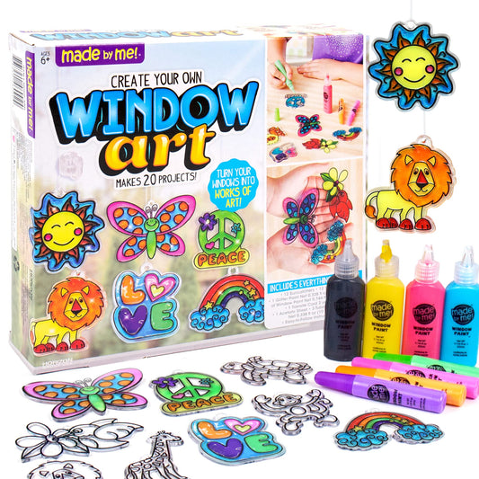 Made By Me Create Your Own Window Art Kit, Suncatchers, Makes 20+ Projects