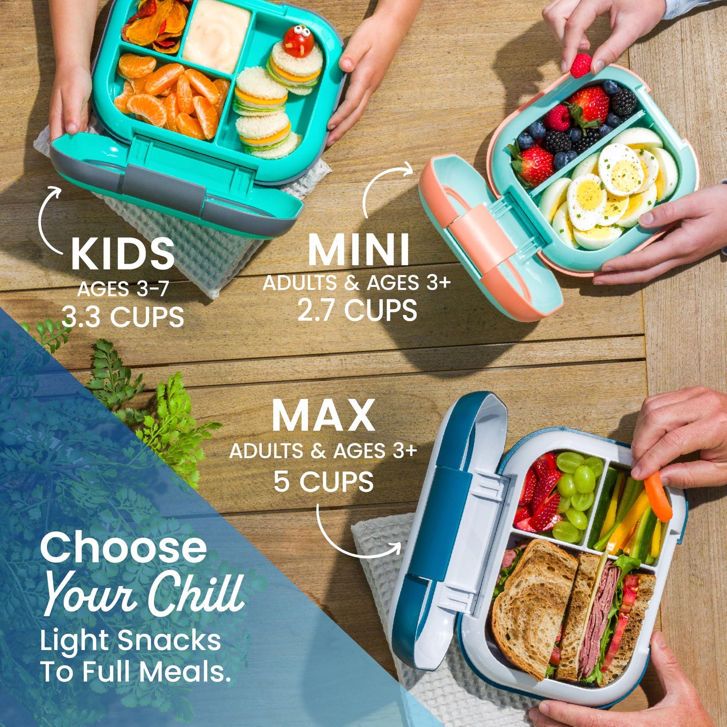 Bentgo Chill Kids 4-Compartment Bento Box Leakproof Lunch Box