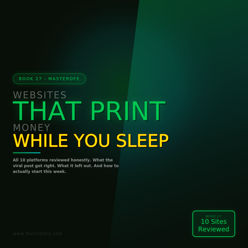 Websites That Print Money While You Sleep – Build Passive Income Sites That Work 24/7