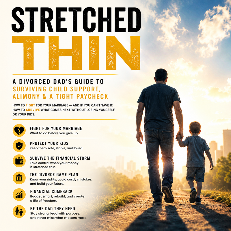 DigitaStretched Thin – A Dad’s Guide to Divorce, Coping, Co-Parenting & Rebuilding Lifel product