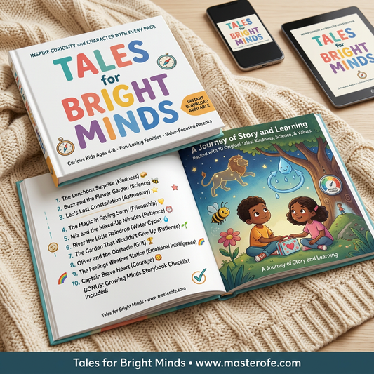 Tales for Bright Minds: A Storybook for Growing Hearts | Kids eBook | Digital Download | Stories with Life Lessons | Learning Collection PDF