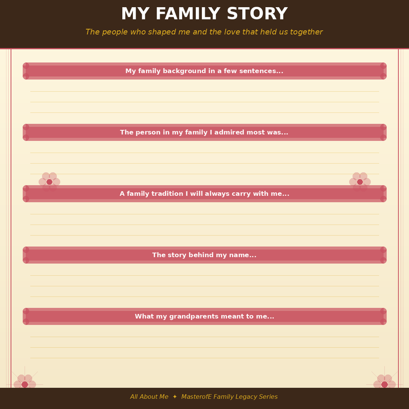 All About Me Book – Create Your Personal Story, Memories & Self-Discovery Journal