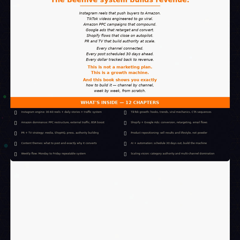 BEEHIVE TOTAL MARKETING CONNECTIONS – Build a Networked Marketing System That Drives Leads, Sales & Growth